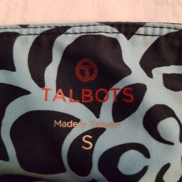 Talbots women's size small 2 tone blue skirt with modesty shorts EUC - Picture 3 of 8